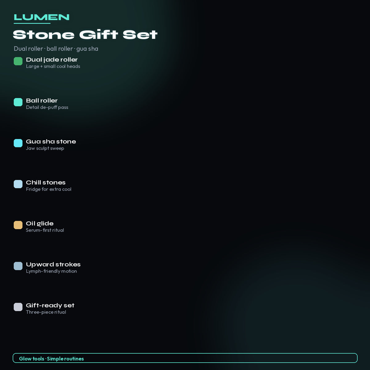 Kit features — Stone Gift Set