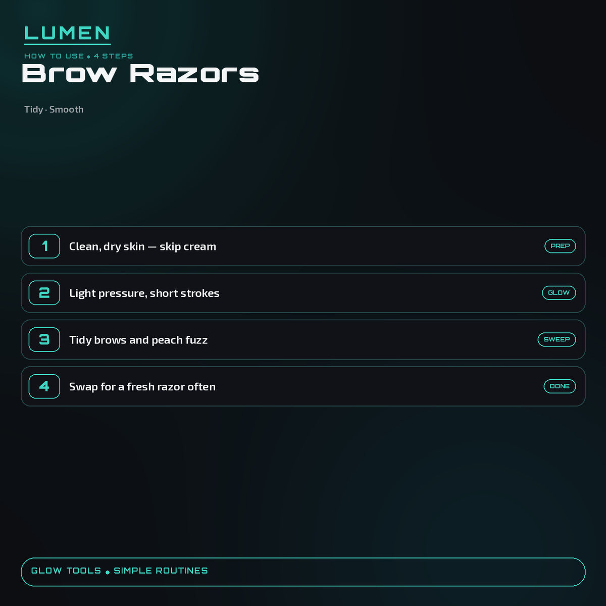 How to use Precision Brow Razor Set