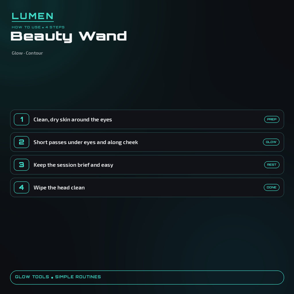 How to use LED Contour Beauty Wand