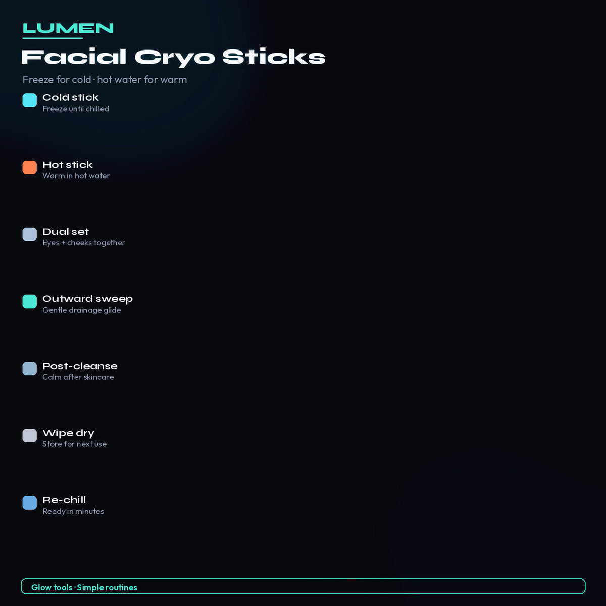 Cold and hot use — Facial Cryo Sticks
