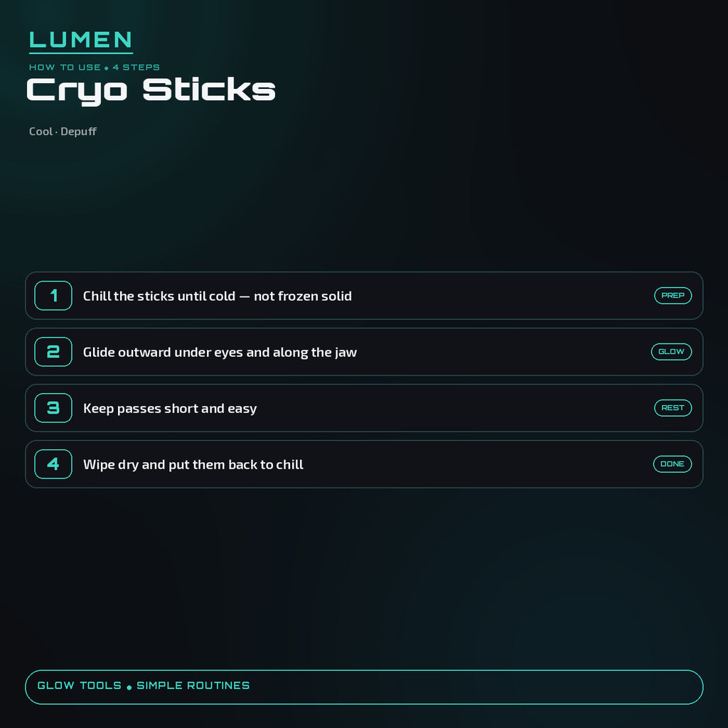 How to use Facial Cryo Sticks