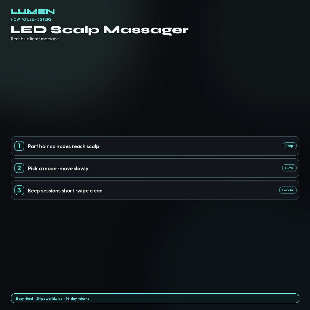How to use Electric LED Scalp Massager