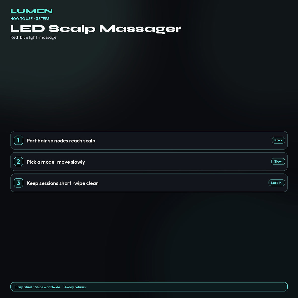 How to use Electric LED Scalp Massager