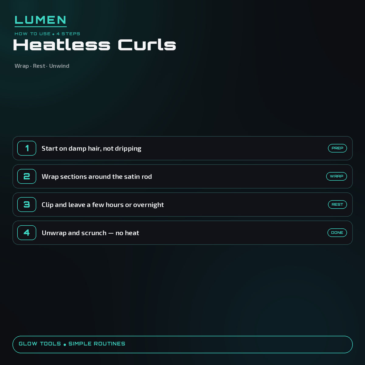 How to use Heatless Curl Set