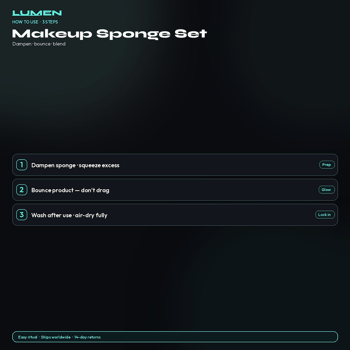 How to use Makeup Sponge Set